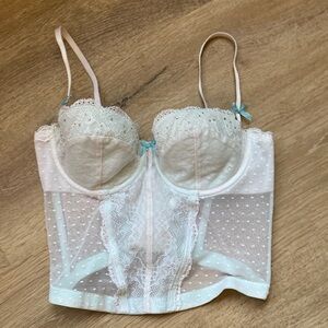 Victoria’s Secret bridal lingerie size 36B sexy white lingerie worn once
